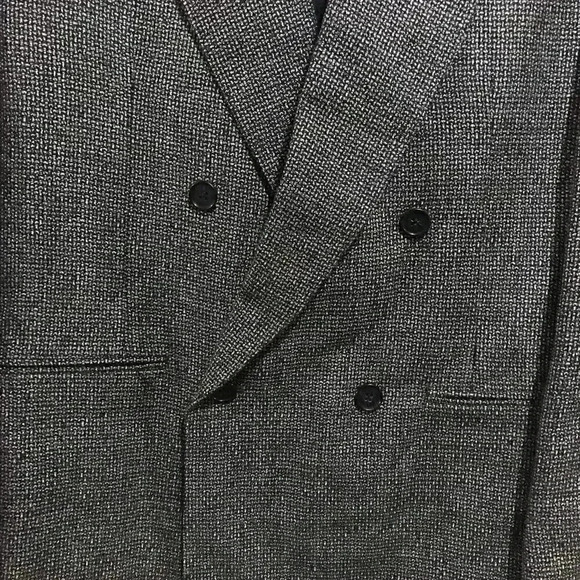 41R William Frioravanti  New York Gray double breasted Tweed COAT​ - Picture 4 of 12